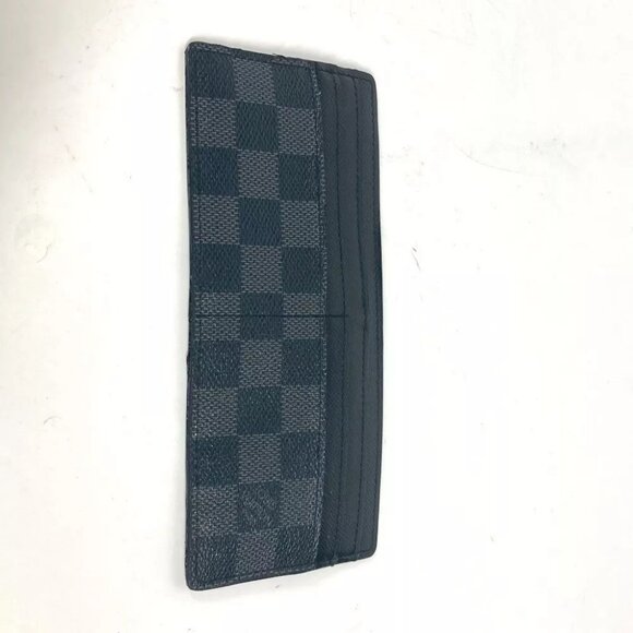 Auth LOUIS VUITTON N63084 Damier Graphite Portefeuille Ron Card holder Card Case - Picture 5 of 9